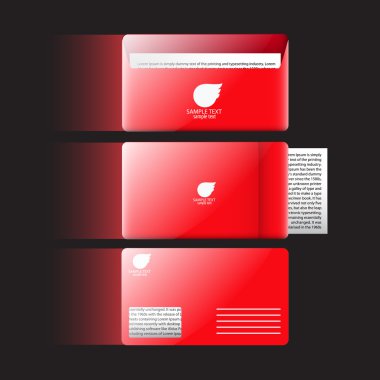 Vector abstract creative business cards clipart