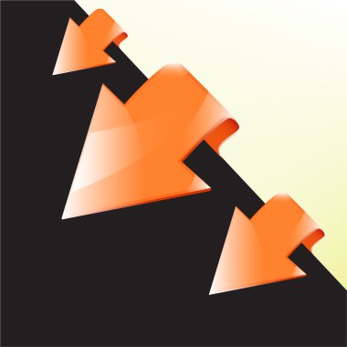 Vector ok çıkartmaları kümesi.