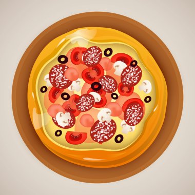 Pizza vector illustration vector illustration  clipart