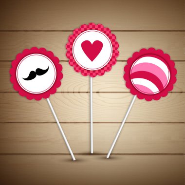 Vector set of vintage design elements. clipart