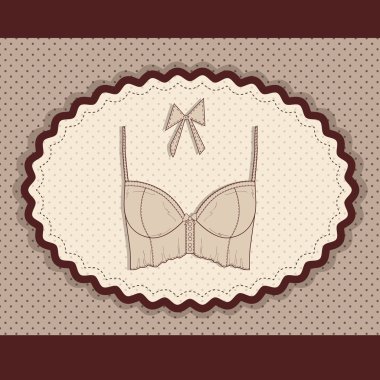 Lingerie card. vector illustration clipart