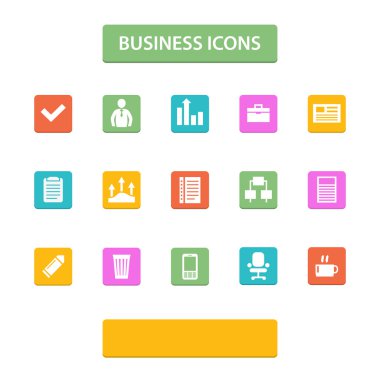 Vector business icons vector illustration  clipart