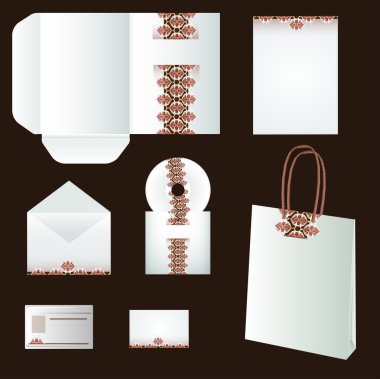 Set of templates corporate identity. clipart