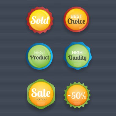 Shopping labels collection vector illustration  clipart