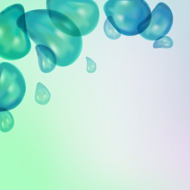 Vector background with bubbles clipart