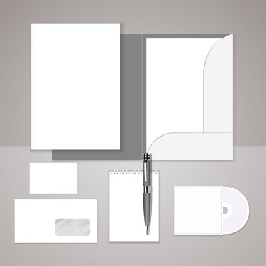 Set of templates corporate identity clipart