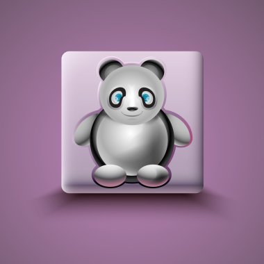 Panda Icon vector illustration vector