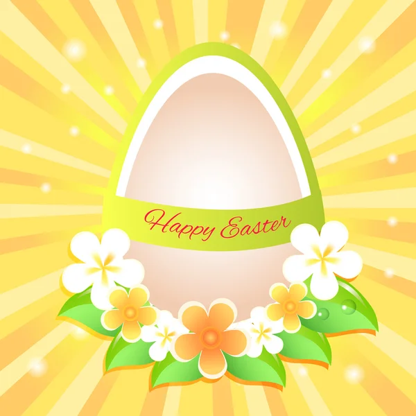 Happy Easter Greeting Card Vector — Stock Vector