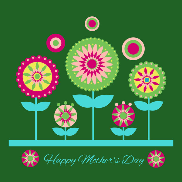 Happy mother day background. Vector illustration