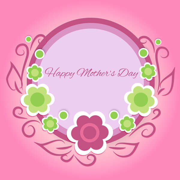 Happy mother day background. Vector illustration