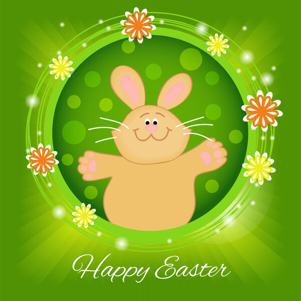 Happy Easter Greeting Card. Vector