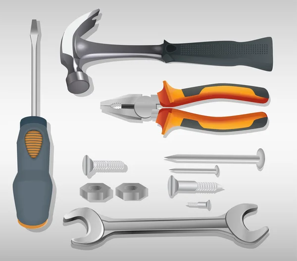 Ferramentas Diferentes Ilustração Vetorial — Vetor de Stock