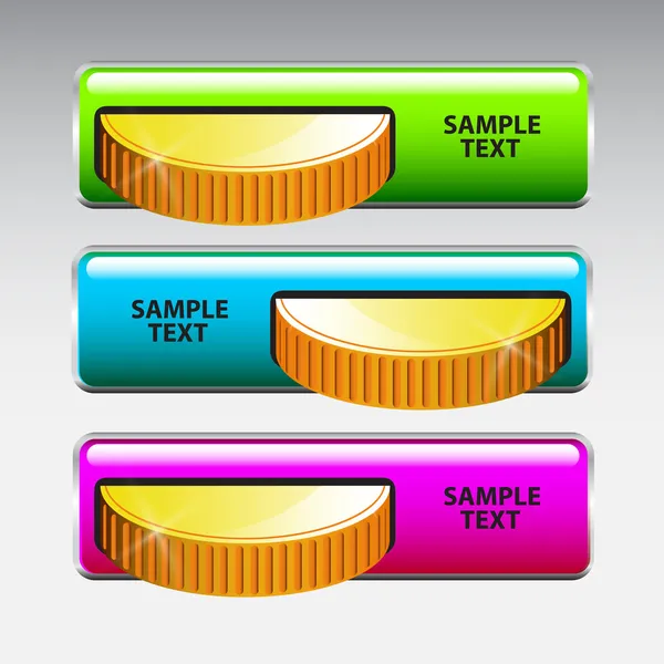 Insertar Moneda Máquina Vector — Vector de stock