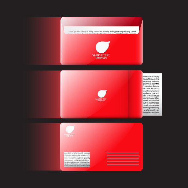 Vector abstract creative business cards