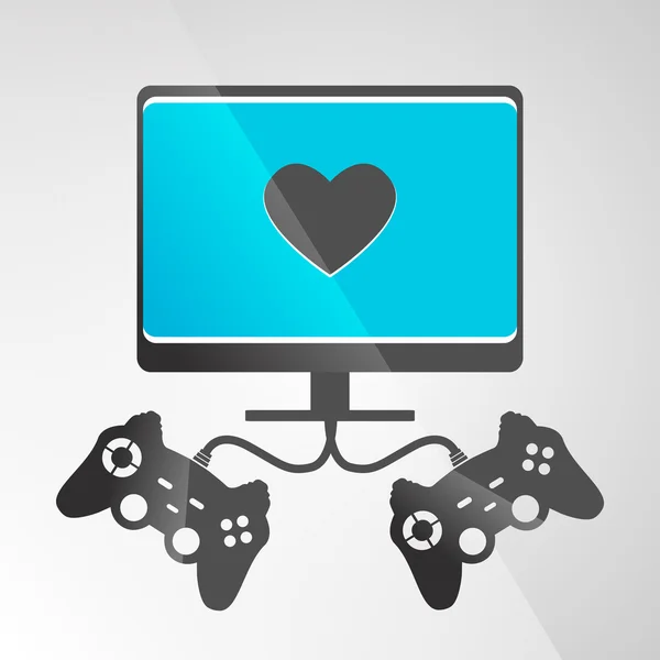 Video Game Console Vector — Stock Vector