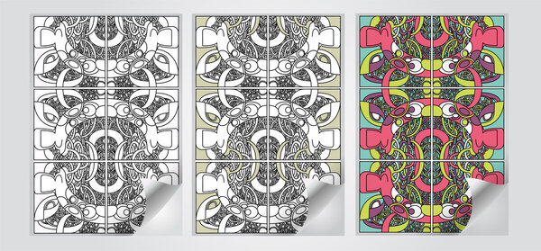 Векторный набор художественных баннеров
