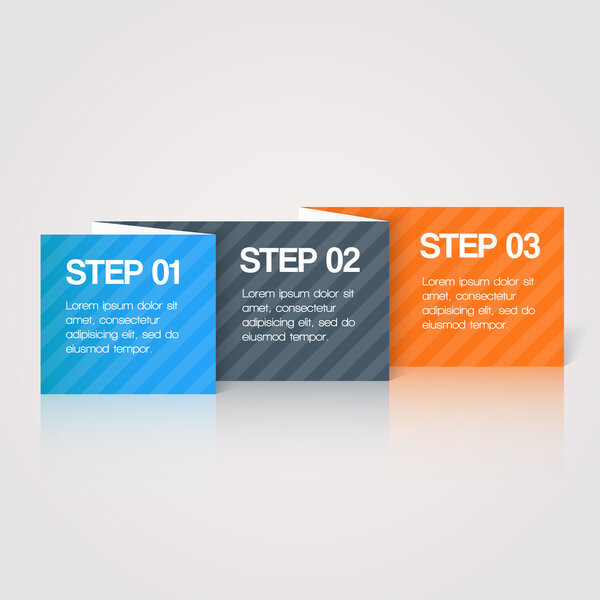 Vector banners with numbers.