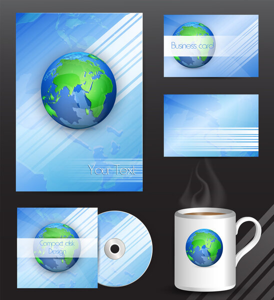 Векторная иллюстрация канцелярского дизайна
 