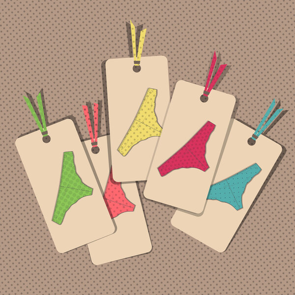 Lingerie card. vector illustration
