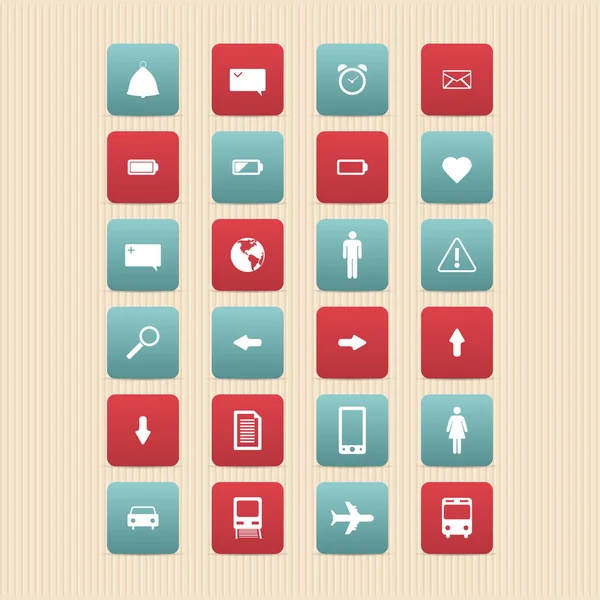 Set Van Pictogrammen Van Websites Internet Iconen Collectie — Stockvector