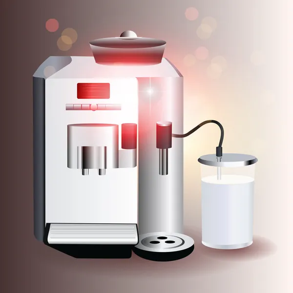 Kaffeemaschine Illustration Vektor Illustration — Stockvektor