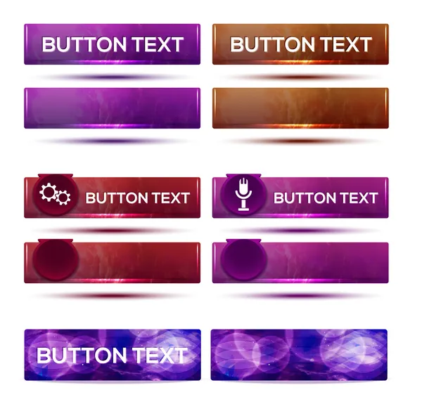 Set Web Buttons — Stock Vector