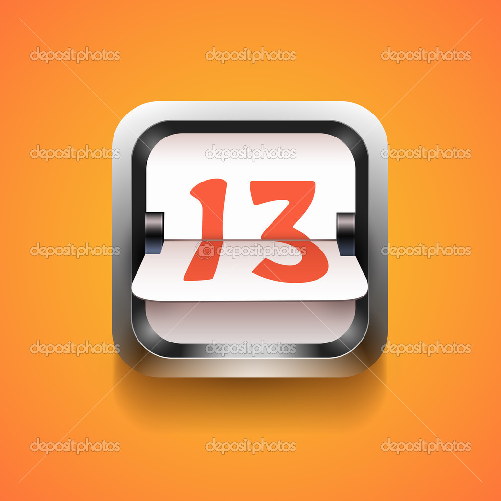 Mechanical Scoreboard Number vector illustration