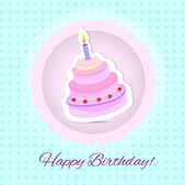 vektorové šťastné k narozeninám. narozeninový dort. vektorové ilustrace