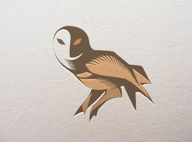 Dekoratif baykuş vektör çizim 