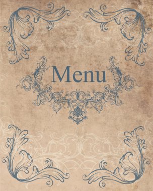 vektör. Restoran menü tasarımı