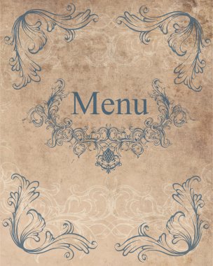 Vector. Restaurant menu design clipart