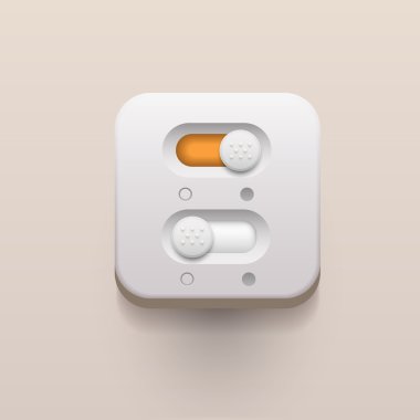 on and off switch buttons clipart