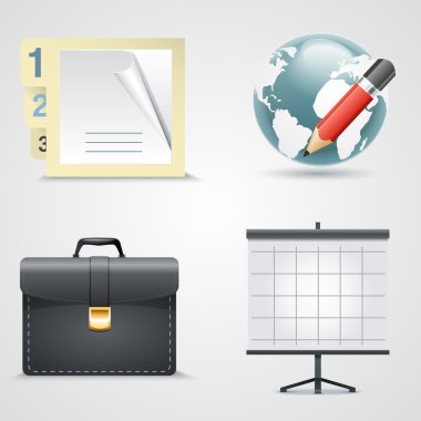 Vector set of bbusiness icons. clipart