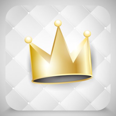 Vector golden crown, vector design clipart