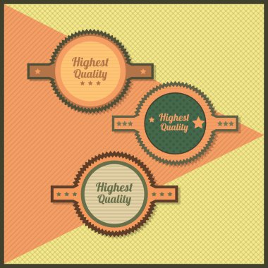 vektör toplama-vintage ve retro etiketleri