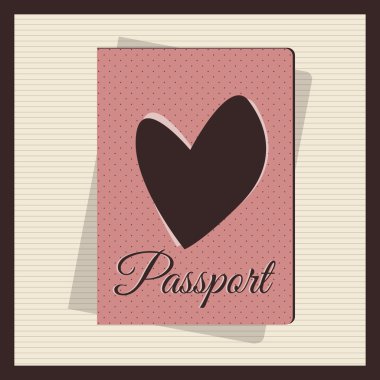Pasaport kapak, vektör tasarımı