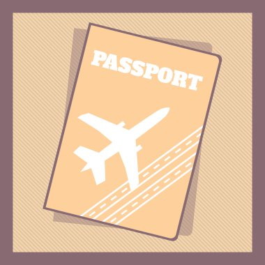 Passport Cover, vector design clipart
