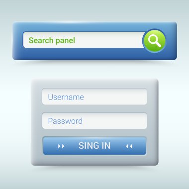 vektör web tasarım düzen öğelerini tasarım