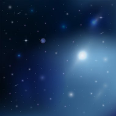 stars in outer space clipart