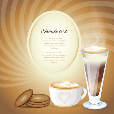 Coffee design template. Vector illustration. clipart