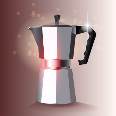 Cofee maker, vector ilustration clipart