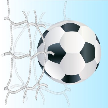 Vector football ball,  vector illustration   clipart