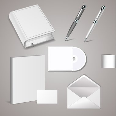 Set of templates corporate identity clipart