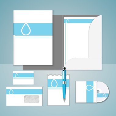 Set of templates corporate identity clipart