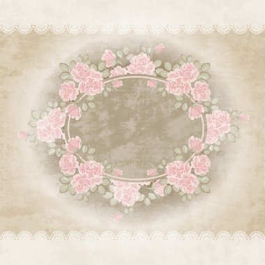 Floral vector background design clipart