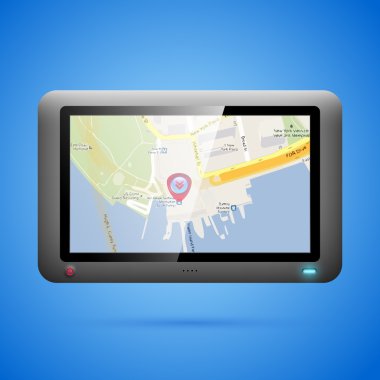 GPS navigation concept. Vector clipart