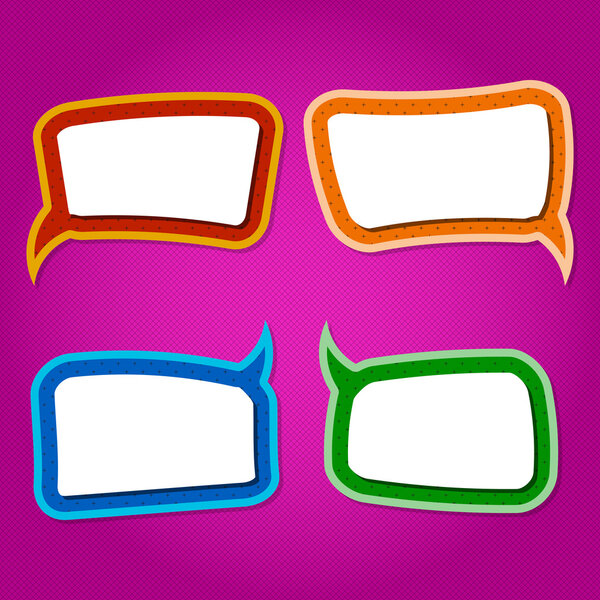 Vector set of speech bubbles.