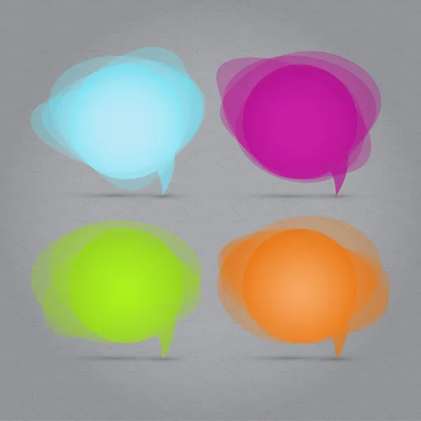 Vector Set Speech Bubbles — Stock Vector