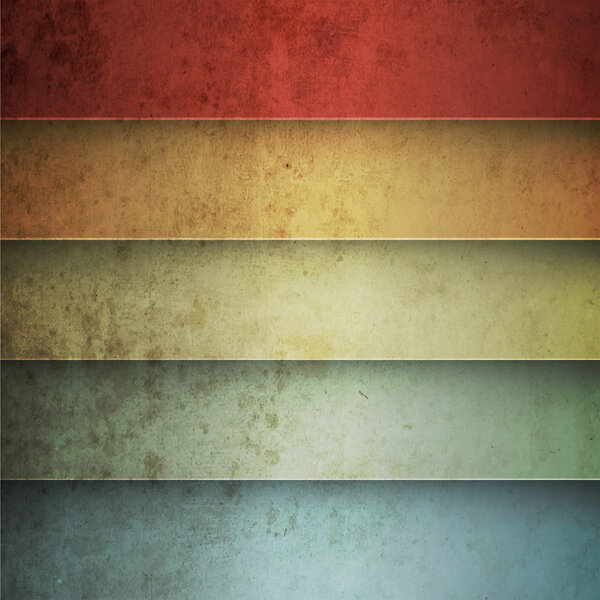 Arco Iris Líneas Horizontales Fondo Vintage — Vector de stock