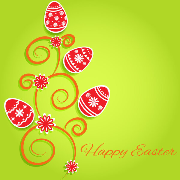 Happy Easter Greeting Card. Vector